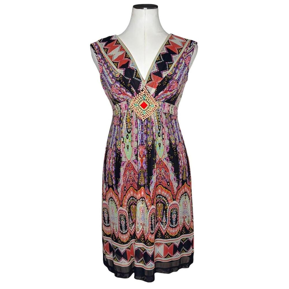 ECI Bohemian Style Sleeveless Dress size 6